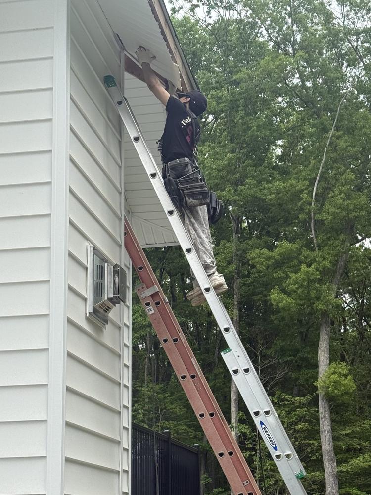 Soffit, fascia and gutter work by Rocco's Roofing
